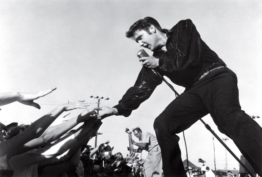 Elvis Presley in Tupelo, Mississippi 
Sept 26, 1956 
© 1978 Roger MarshutzÑMPTV