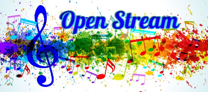 Music background. Color paint splashes. Gradient vector. EPS10.